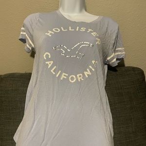 Hollister Women's Short Sleeve Tee - Light Blue